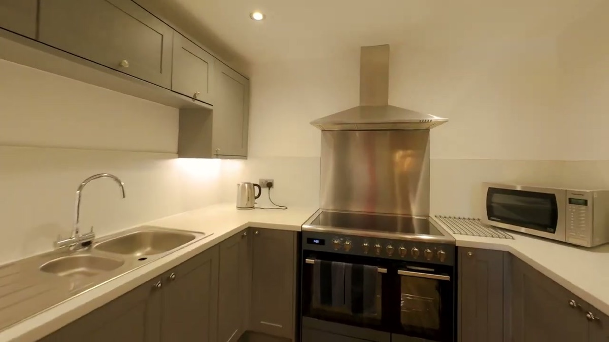 The kitchen at Walton Village Hall